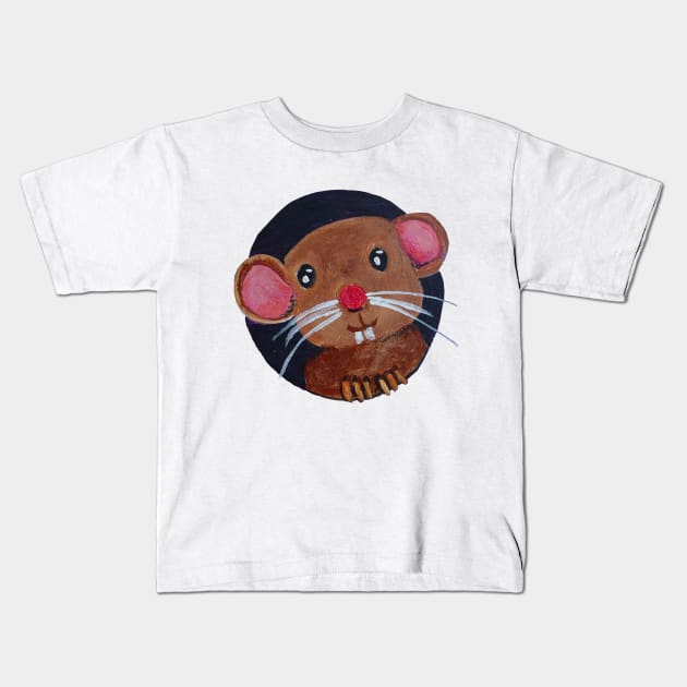 Little mouse Kids T-Shirt by PaintingsbyArlette